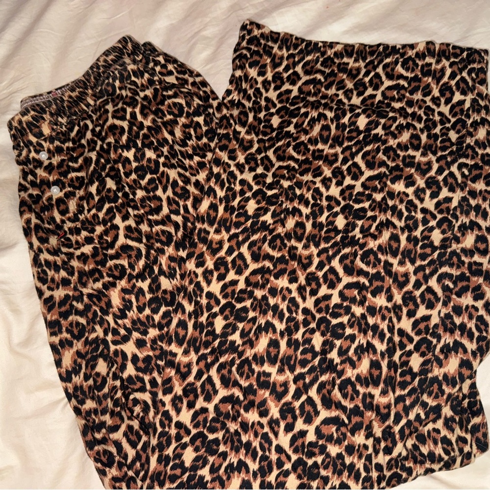 Aerie Leopard Print Pajama Lounge Pants